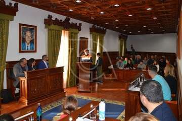 Protección Civil de Telde pone voz al rechazo plenario a la lacra machista (Foto TA)